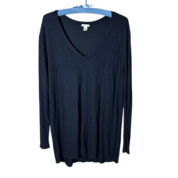 NORDSTROM BP Long SLeeve V Neck Thin Sweater Top Size Medium - Picture 1 of 8